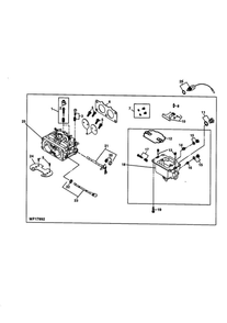 Carburetor Diagram and Parts List for 351700-1114  Briggs and Stratton Engine